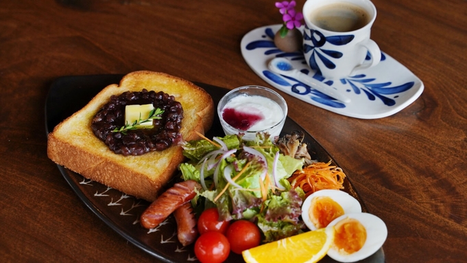 【2連泊以上】朝食は、土花土花特製モーニングセットをオーシャンビューでお召し上がりください☆